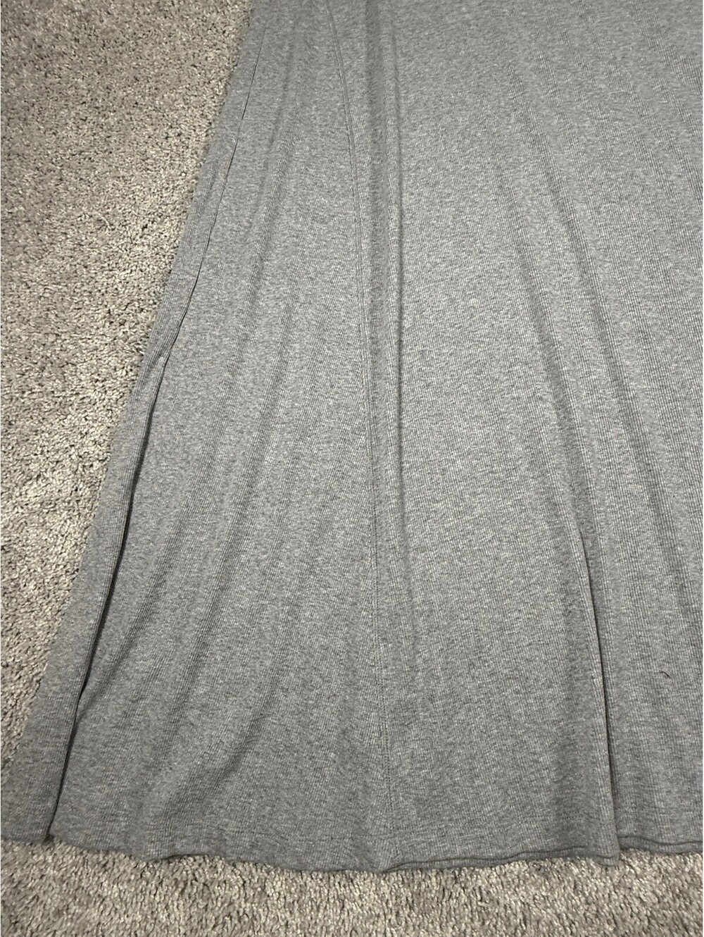 NWT Women's Ribbed Maxi A-Line Dress - Universal Thread™ Heather Gray 1X - Picture 11 of 12